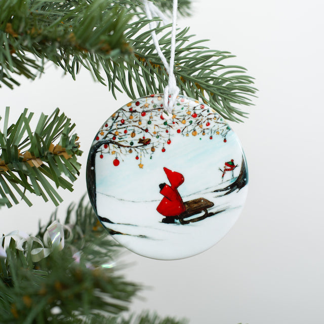 White Christmas~ Ceramic decoration