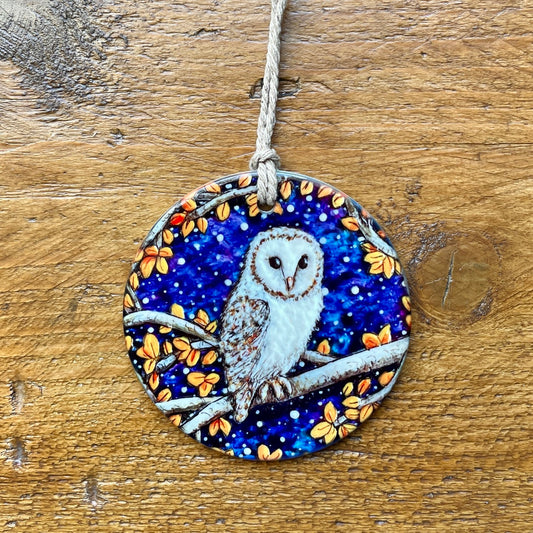 Barn Owl~ Ceramic decoration