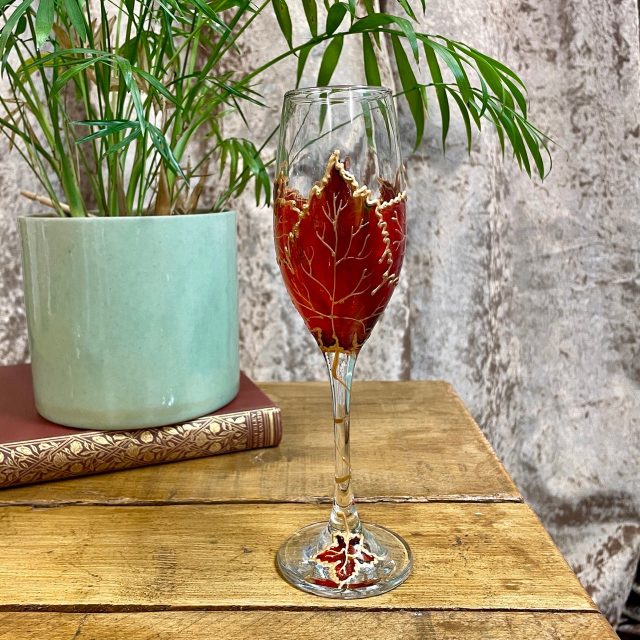 Autumn~ Champagne glass