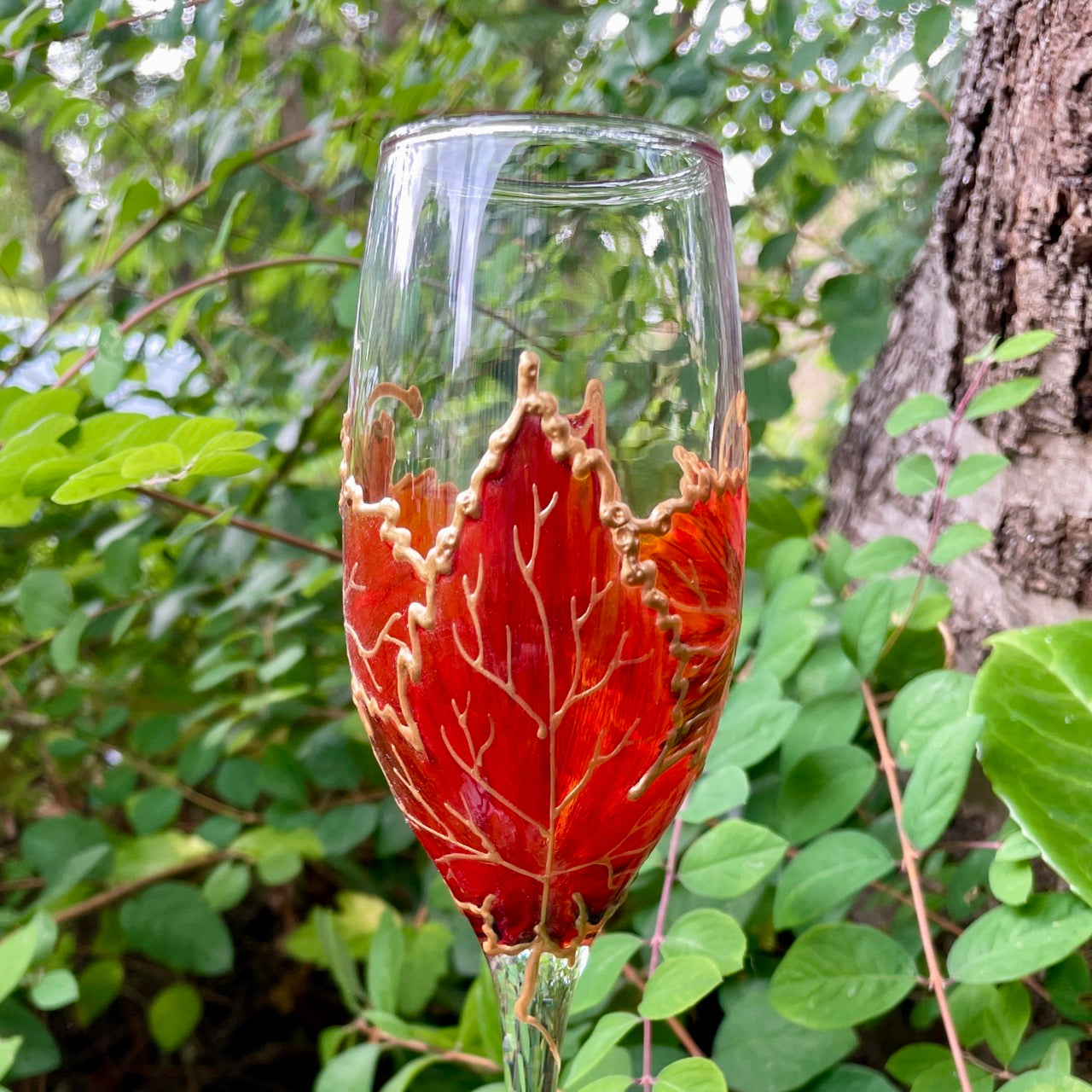 Autumn~ Champagne glass