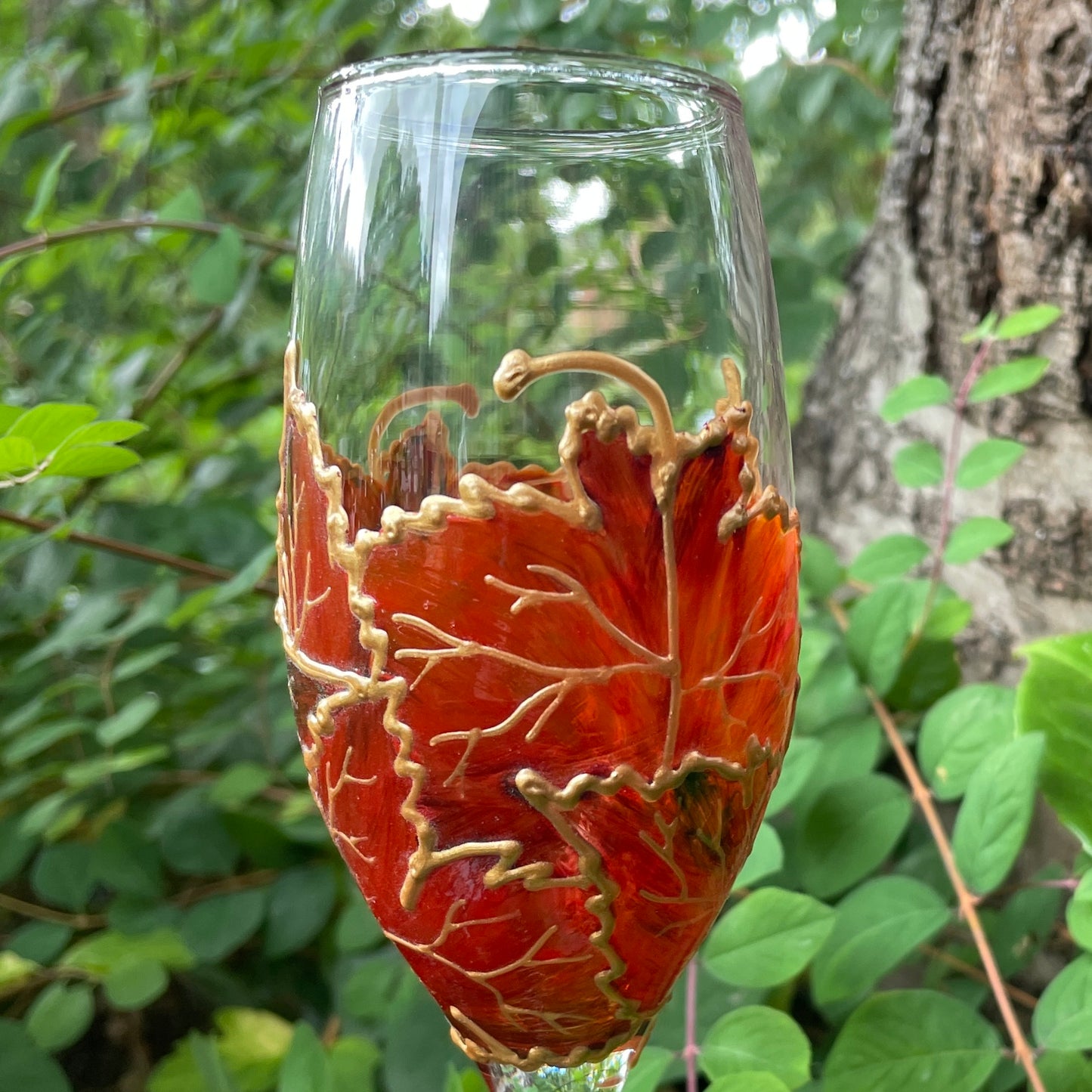 Autumn~ Champagne glass