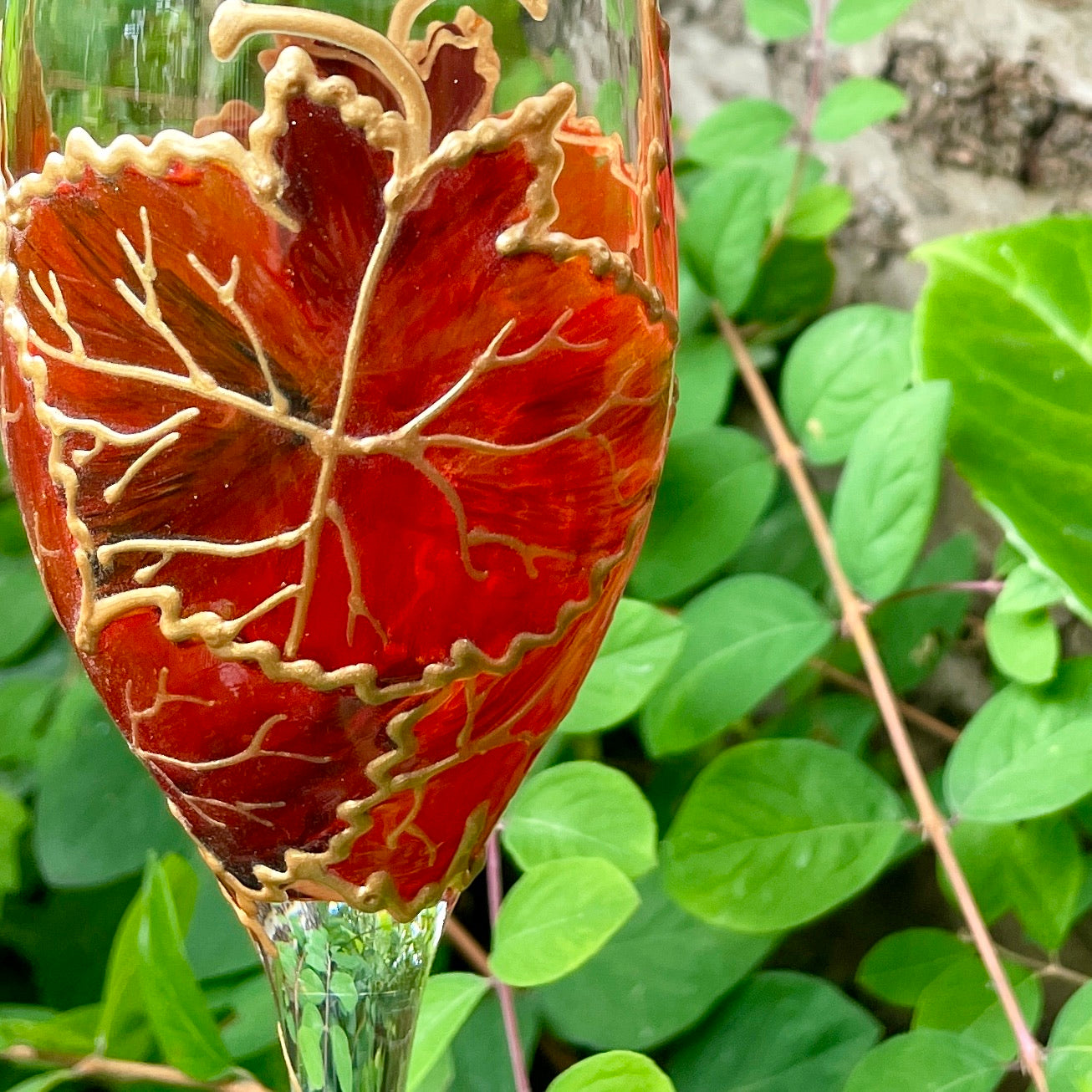 Autumn~ Champagne glass