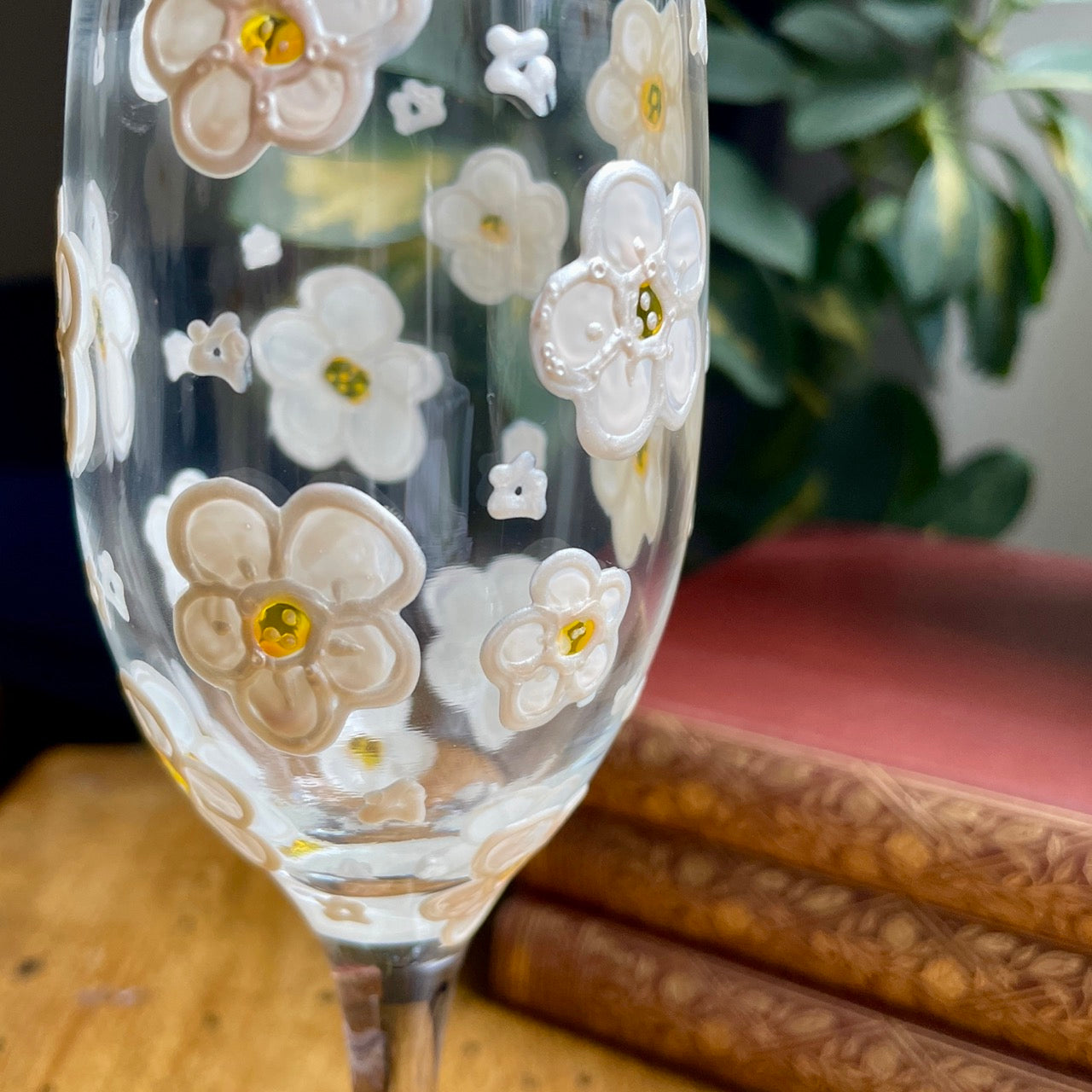 Daisy~ Champagne glass