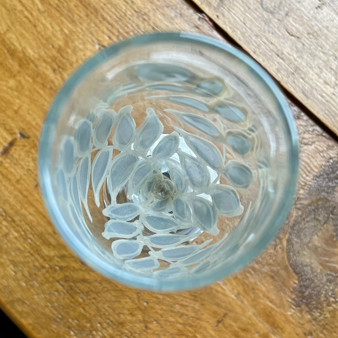 Silver leaves~ Champagne glass