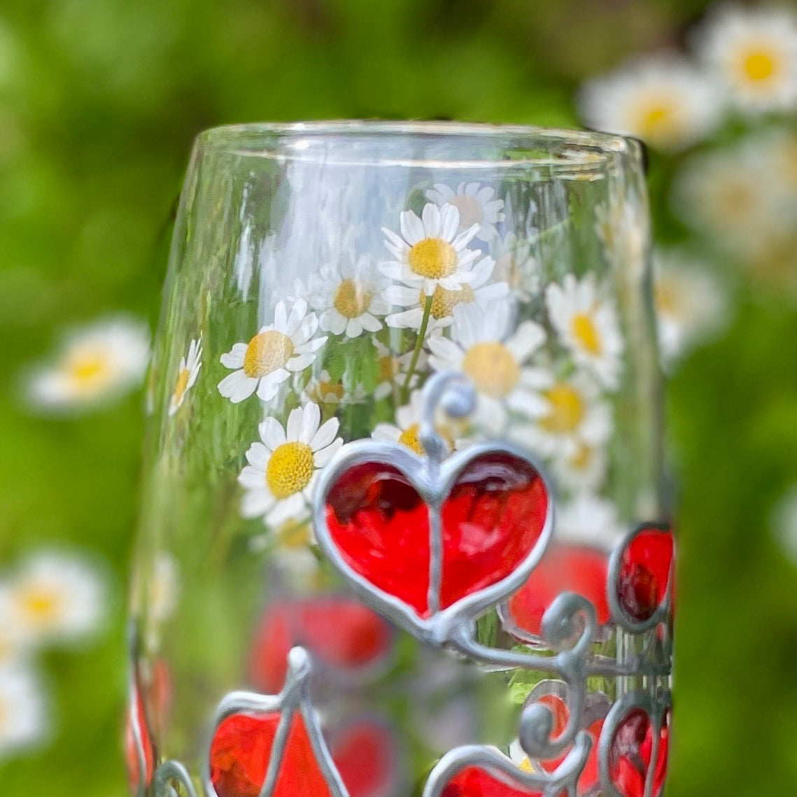 Red leaf~ Champagne glass