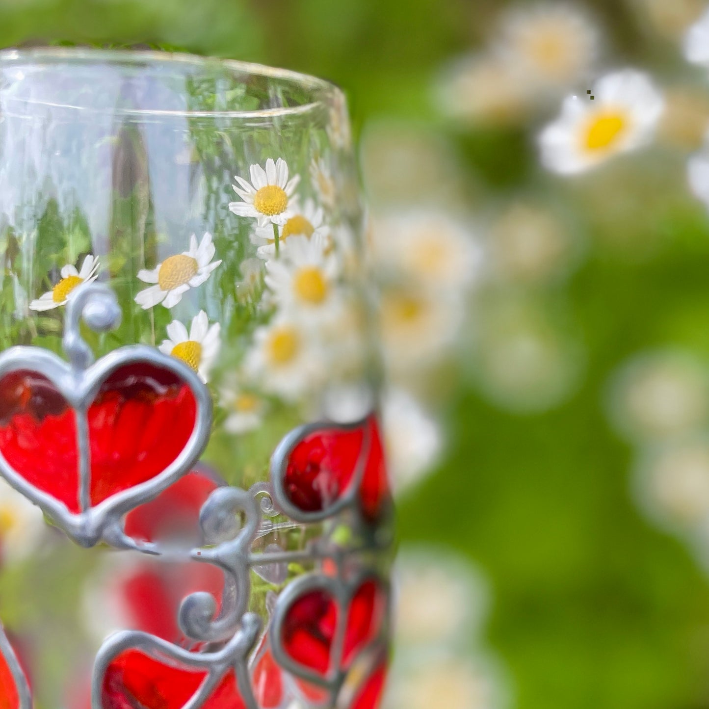 Red leaf~ Champagne glass