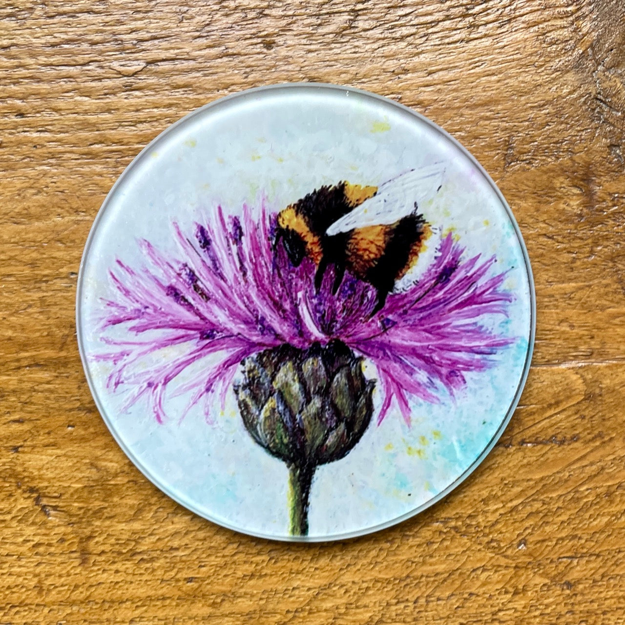 Bee Tough~ Glass coaster