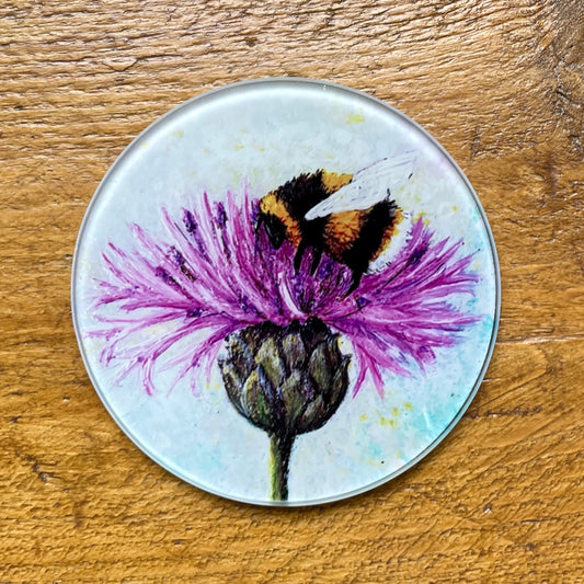 Bee Tough~ Glass coaster