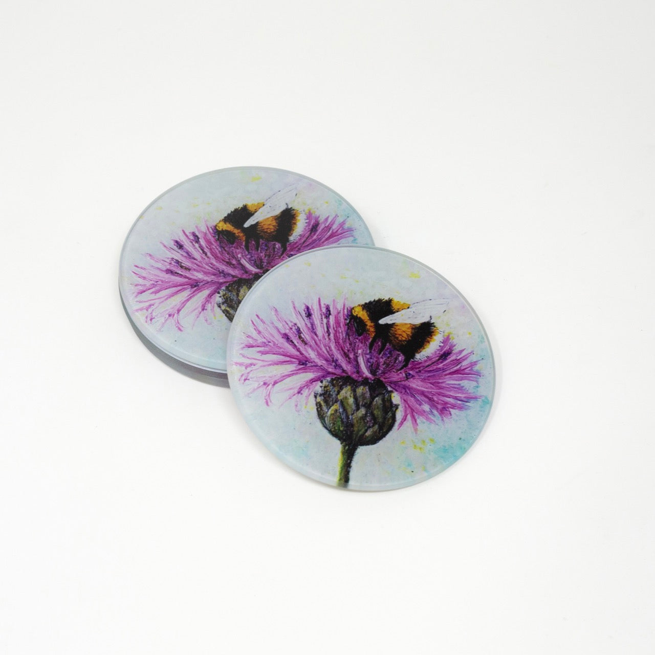 Bee Tough~ Glass coaster