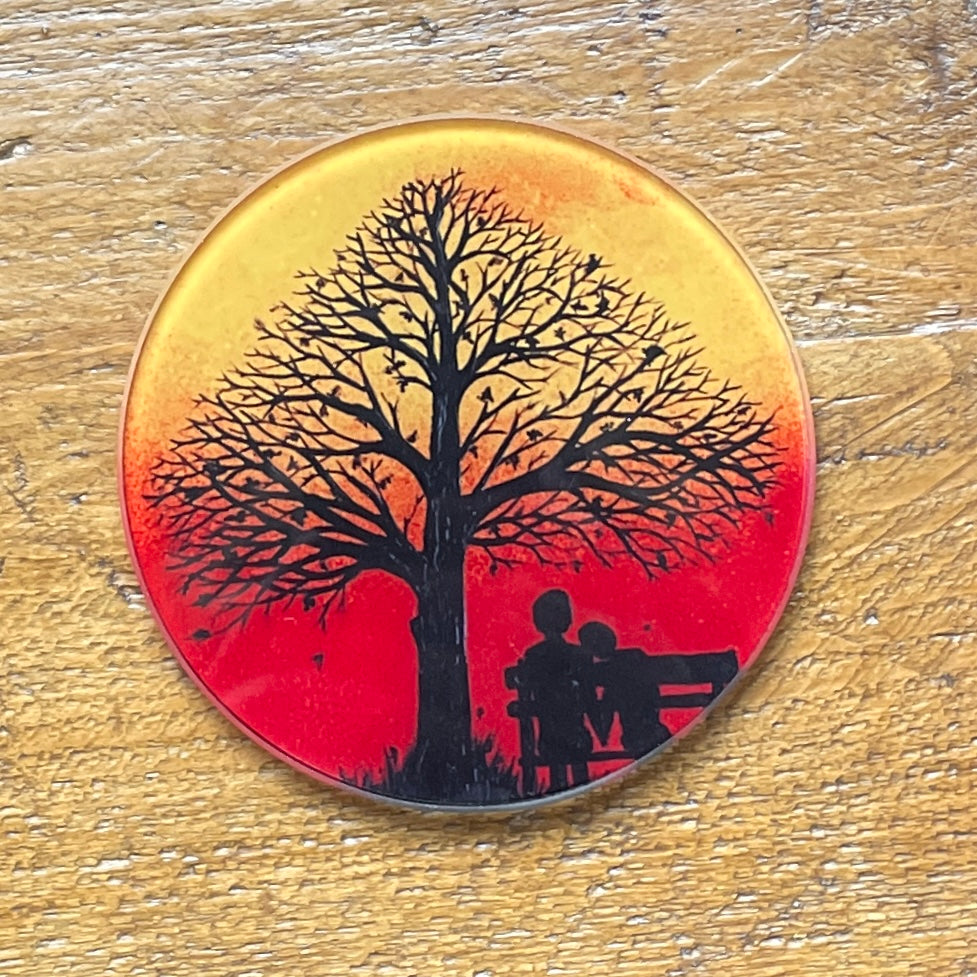 Falling~ Glass coaster