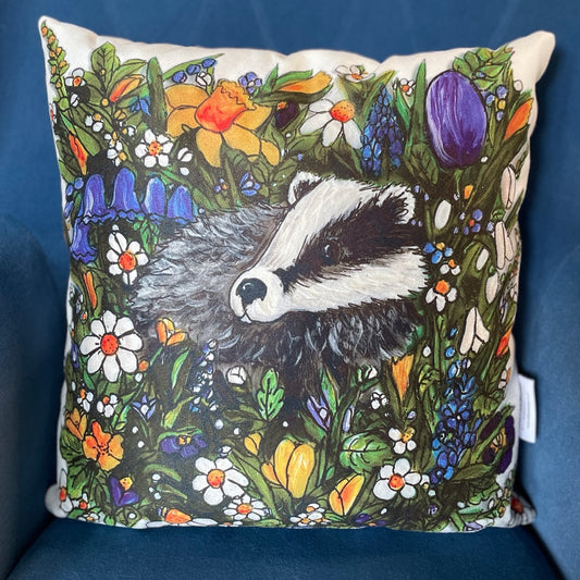 Badger in spring~ Cushions