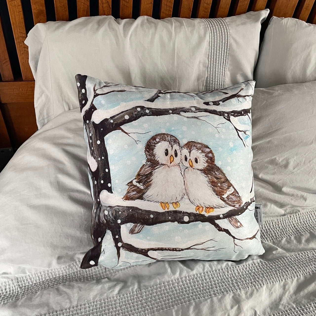 Snowy Owls~ Cushion