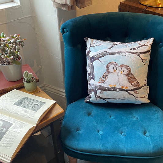 Snowy Owls~ Cushion