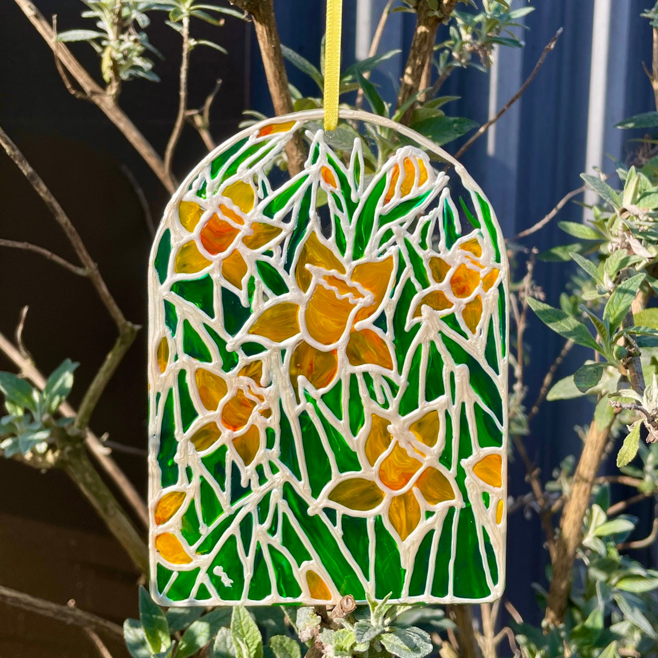 Daffodil field~ Window suncatcher