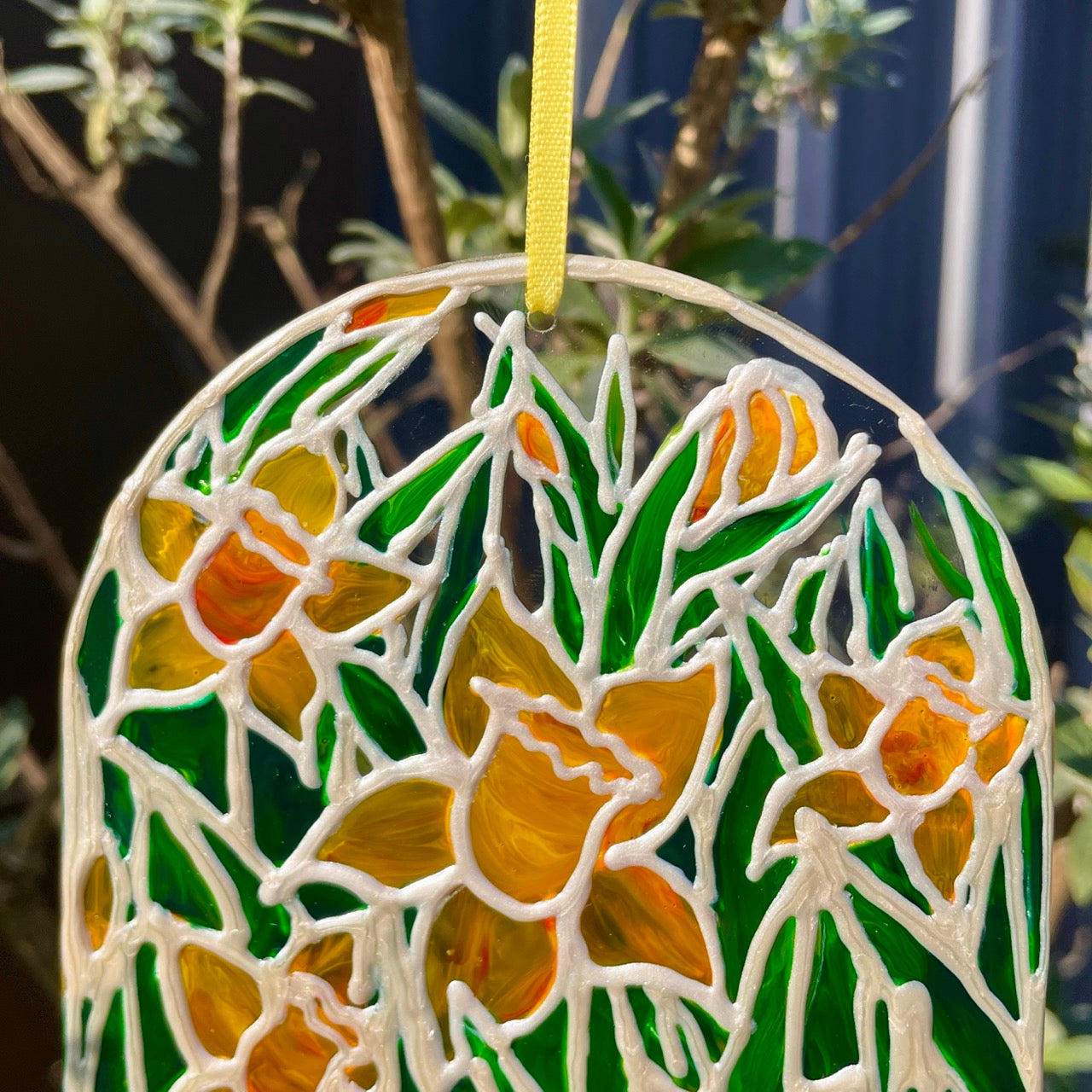 Daffodil field~ Window suncatcher