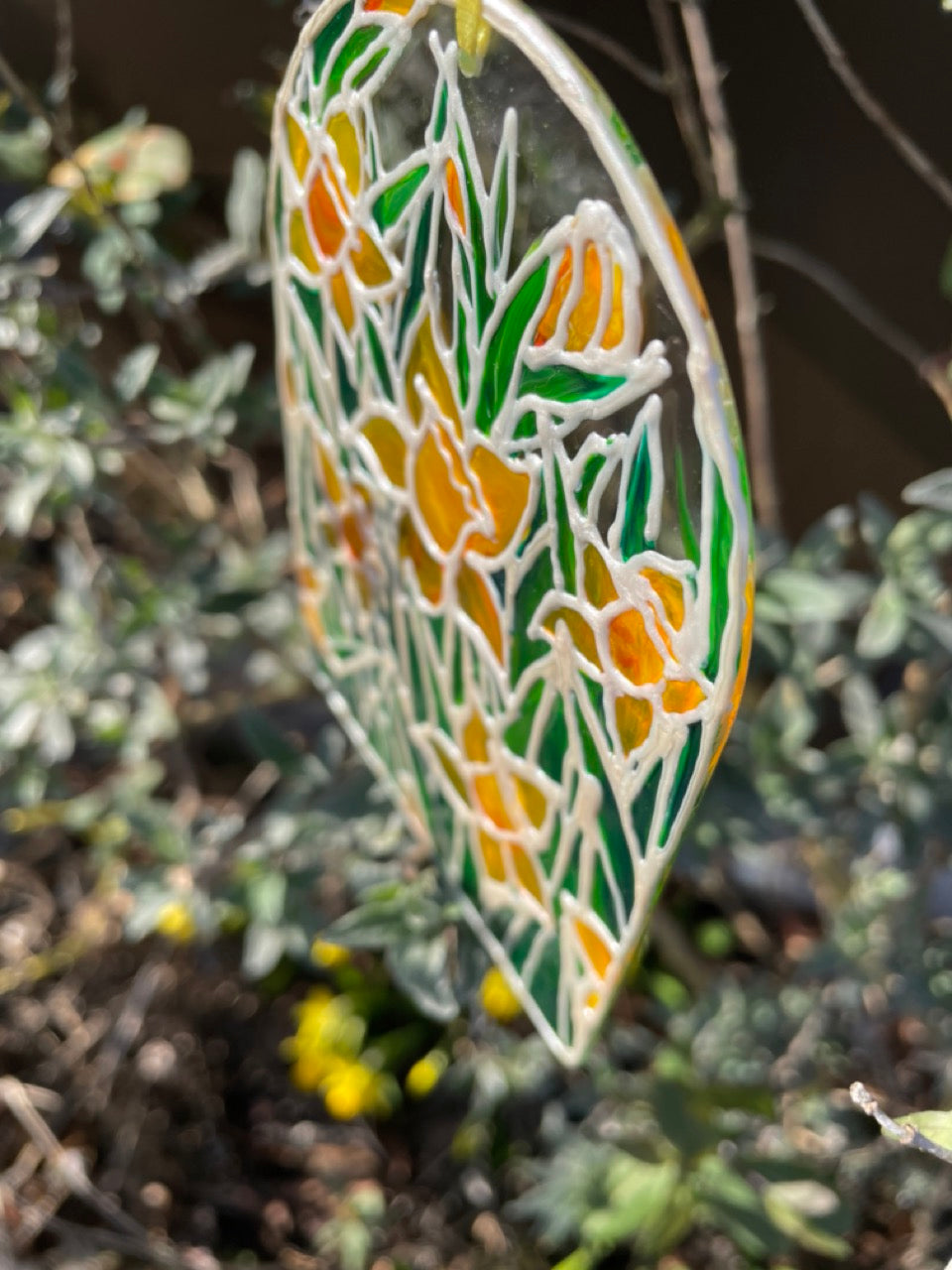 Daffodil field~ Window suncatcher