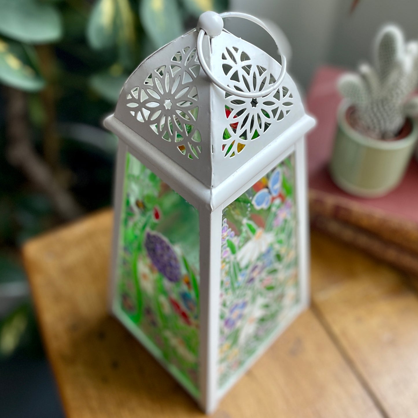 Flower garden~ One of a kind lantern