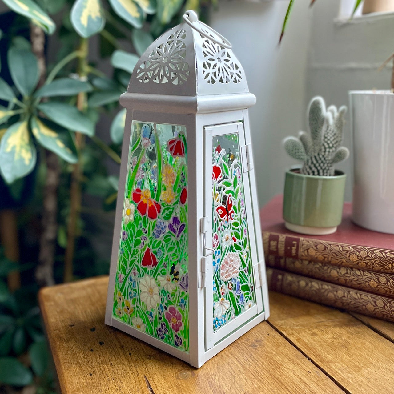 Flower garden~ One of a kind lantern