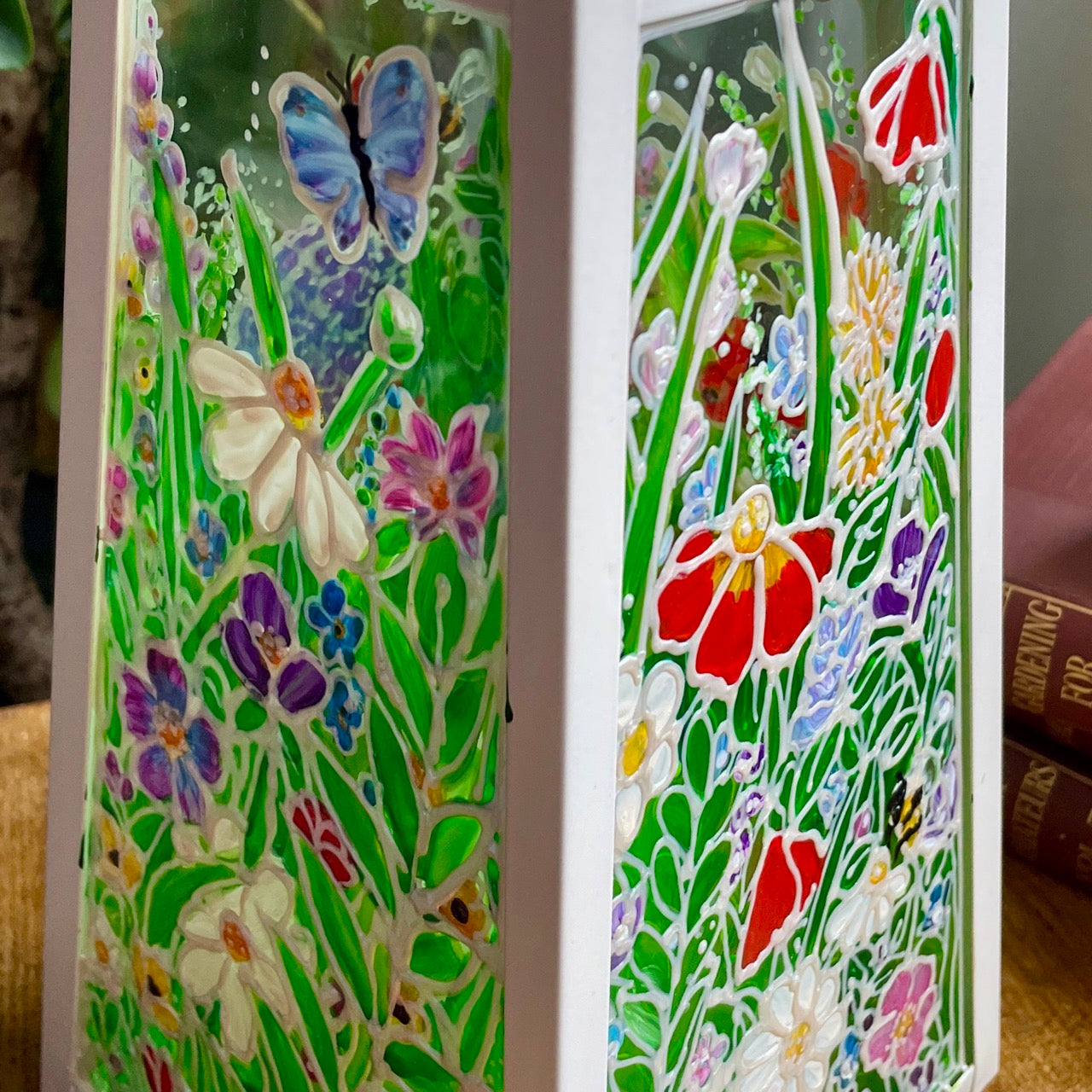 Flower garden~ One of a kind lantern