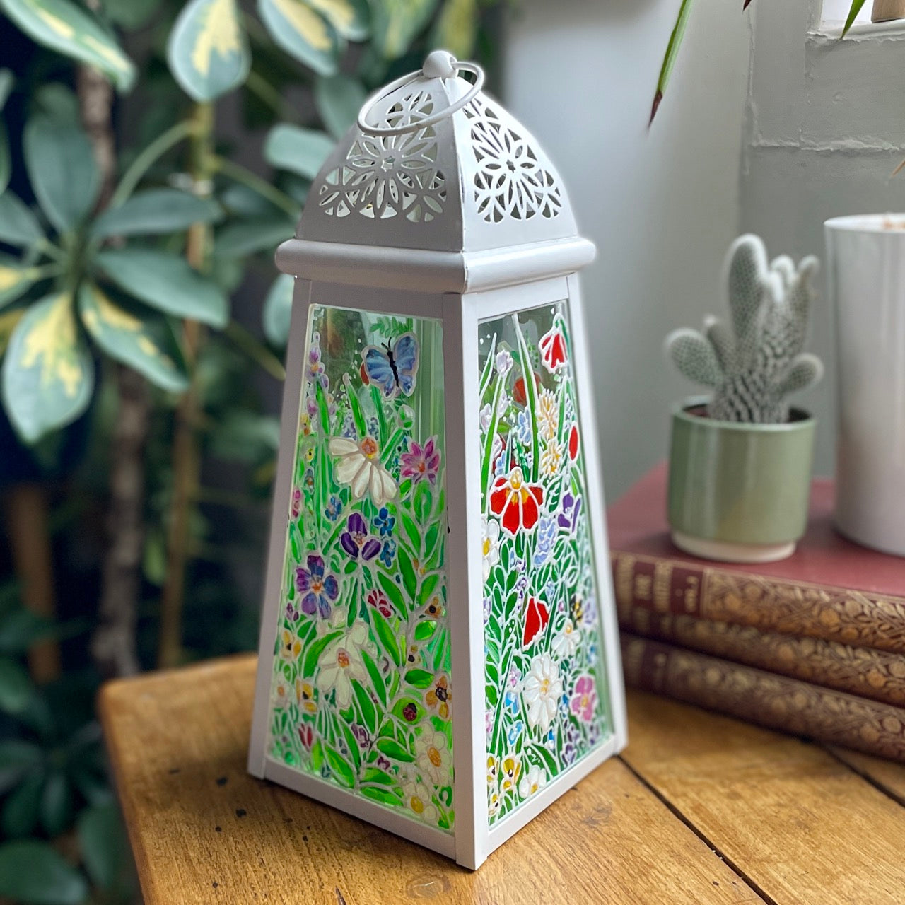 Flower garden~ One of a kind lantern