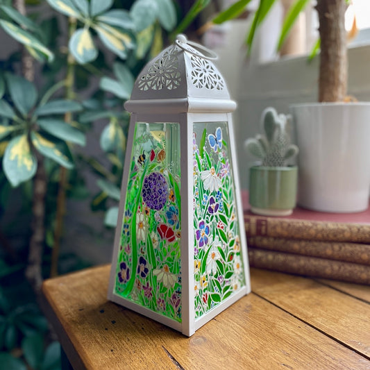 Flower garden~ One of a kind lantern