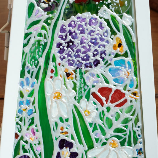 Flower garden~ One of a kind lantern