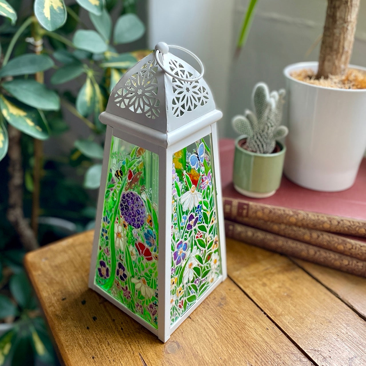 Flower garden~ One of a kind lantern