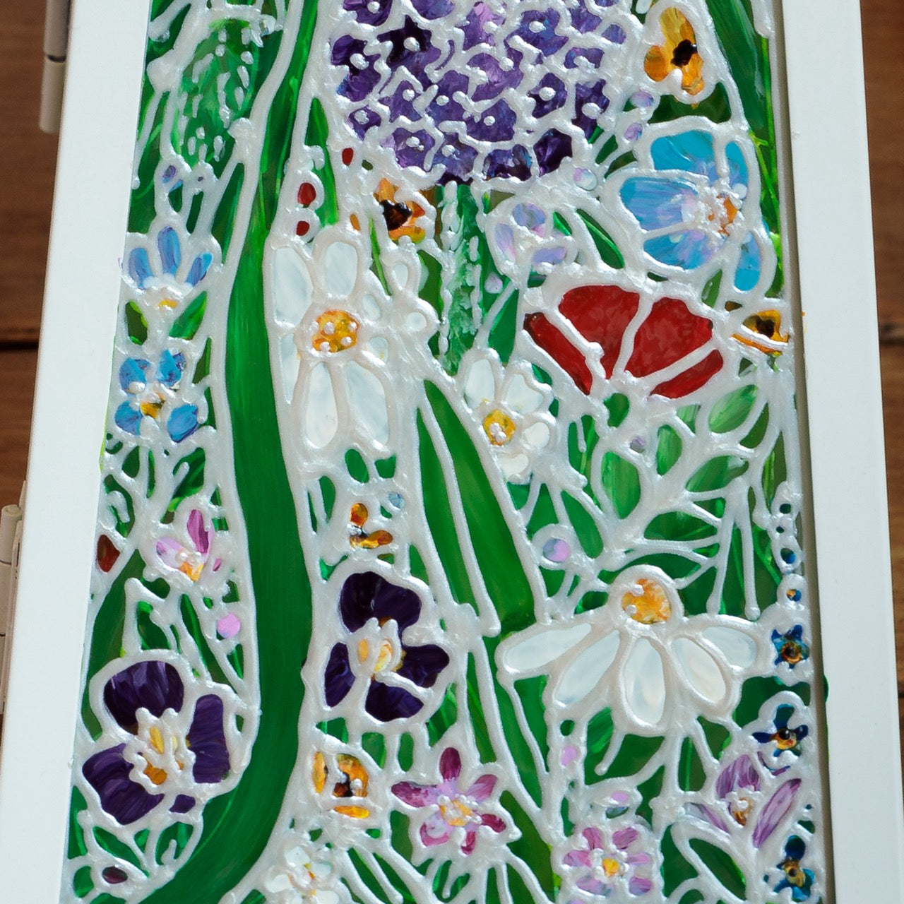 Flower garden~ One of a kind lantern