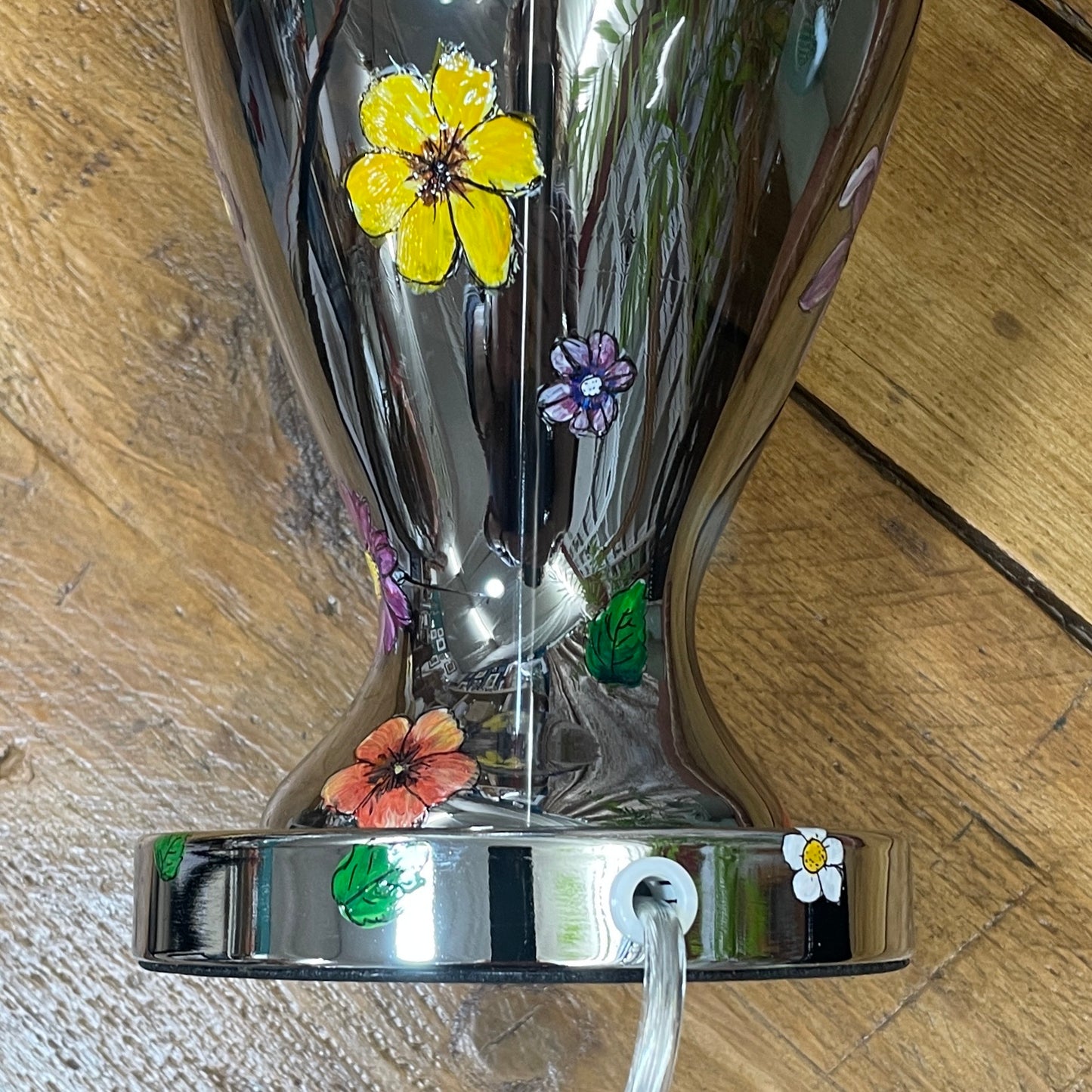 Flower Power~ One of a kind table lamp