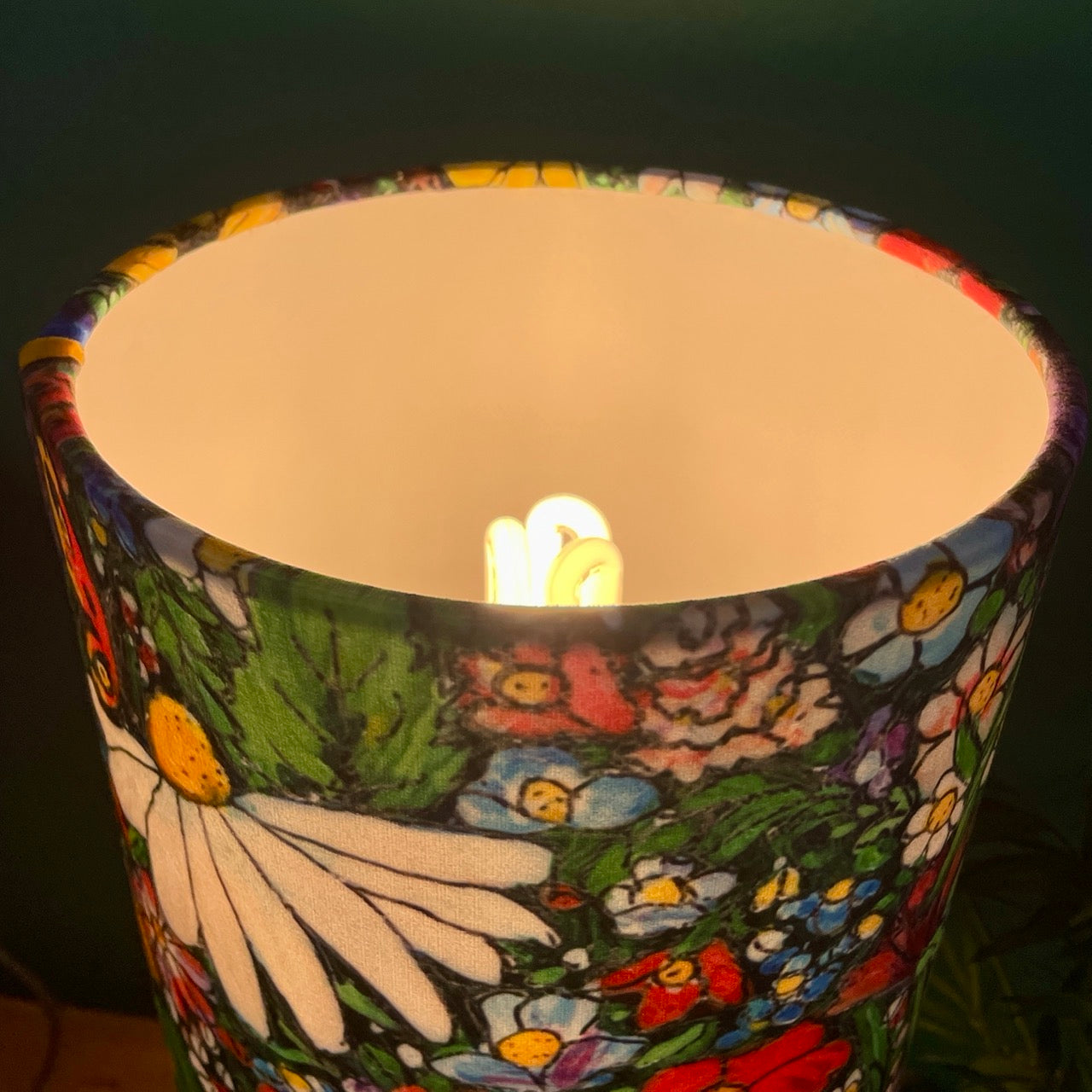 Flower Power~ One of a kind table lamp