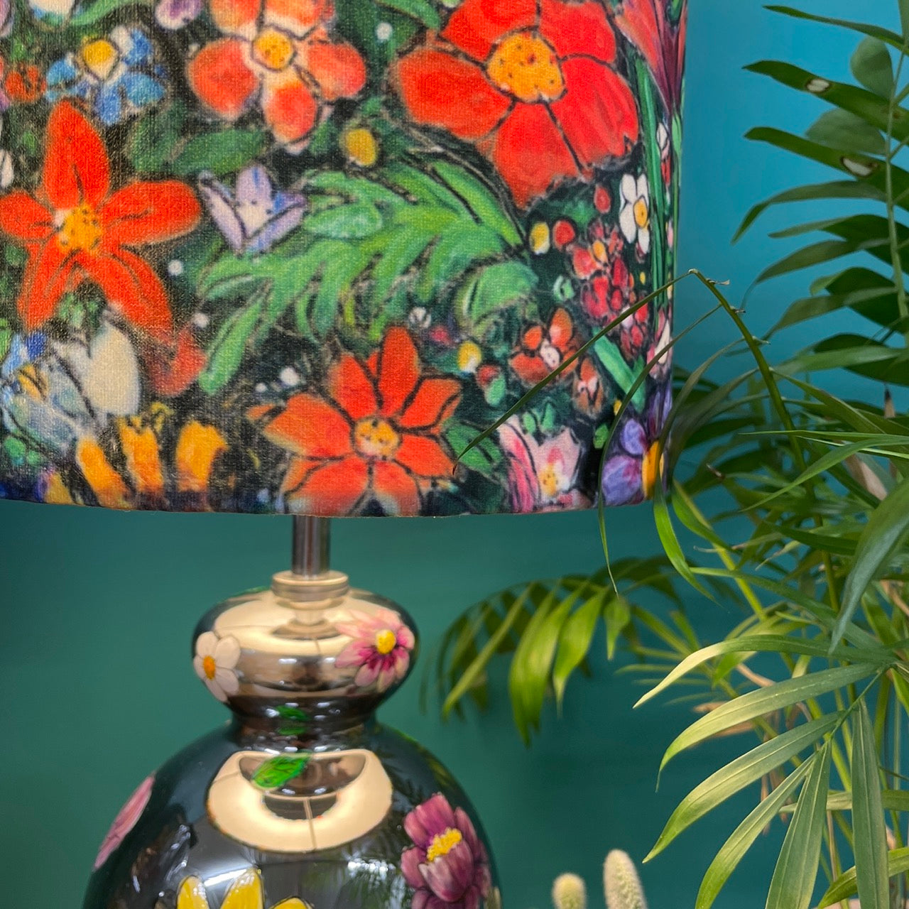 Flower Power~ One of a kind table lamp