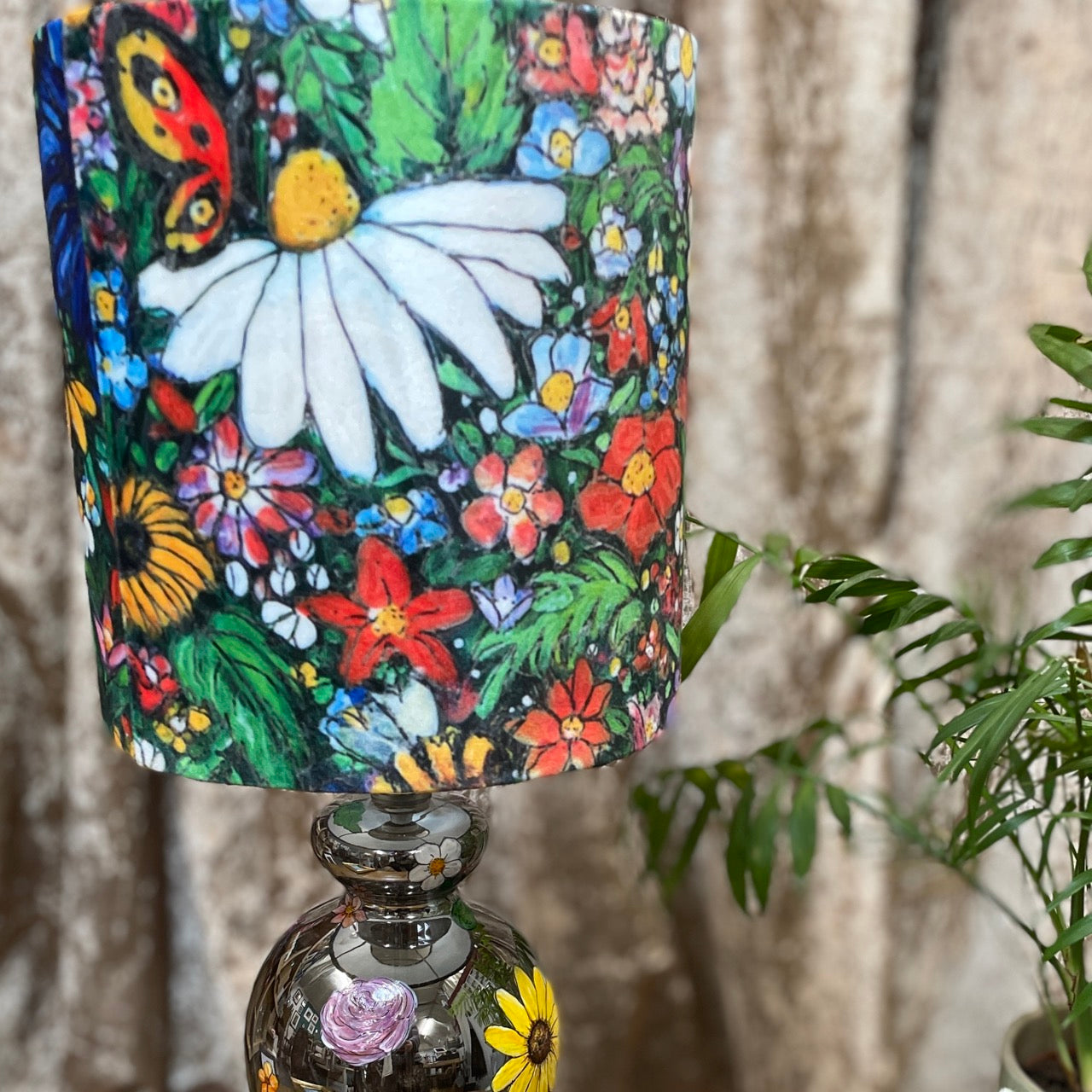 Flower Power~ One of a kind table lamp