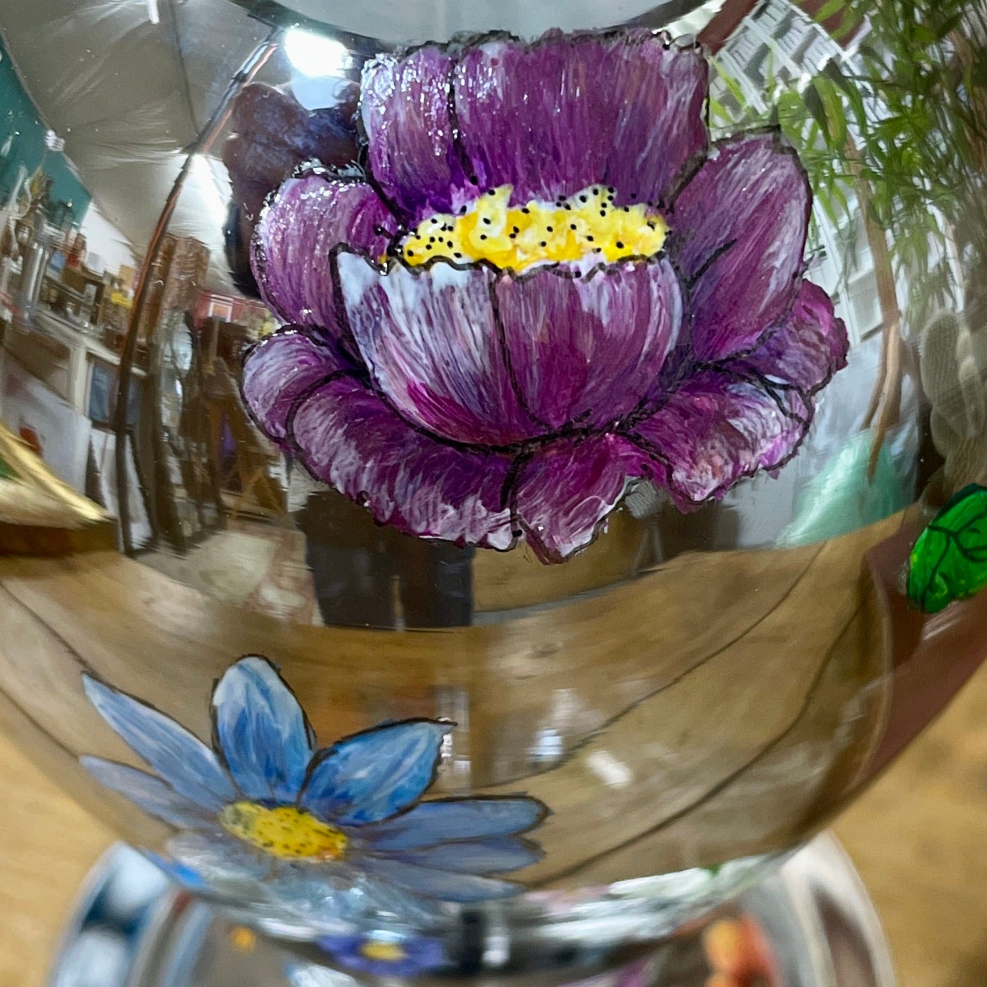 Flower Power~ One of a kind table lamp