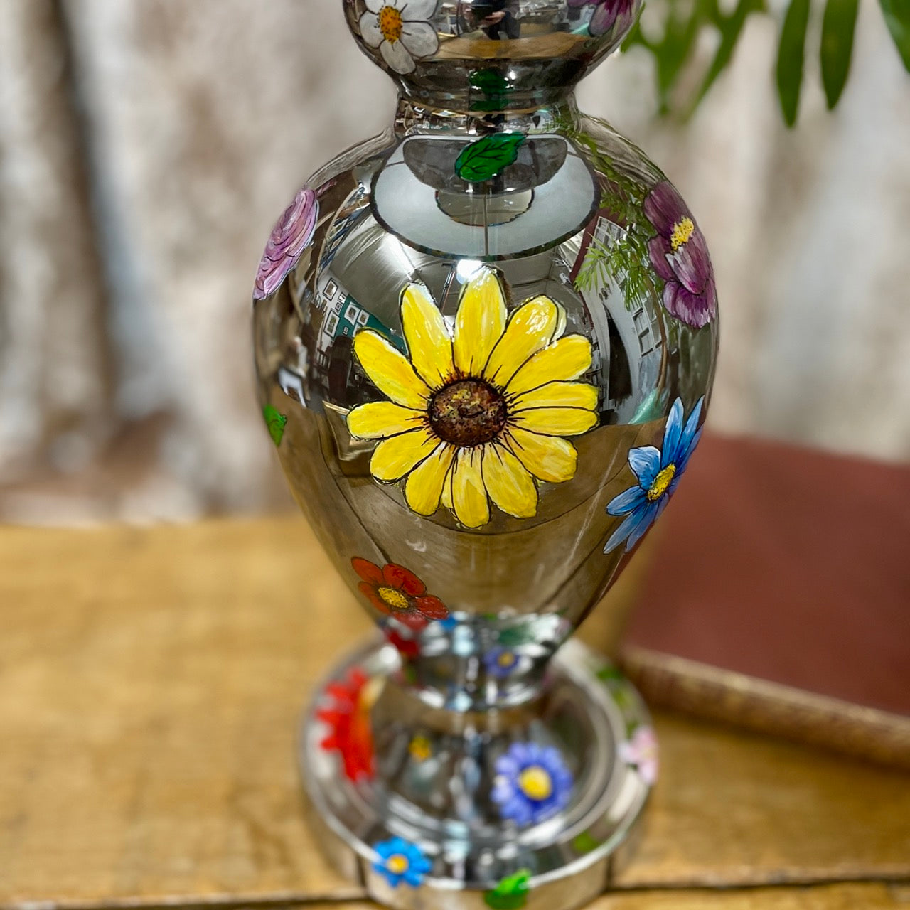 Flower Power~ One of a kind table lamp