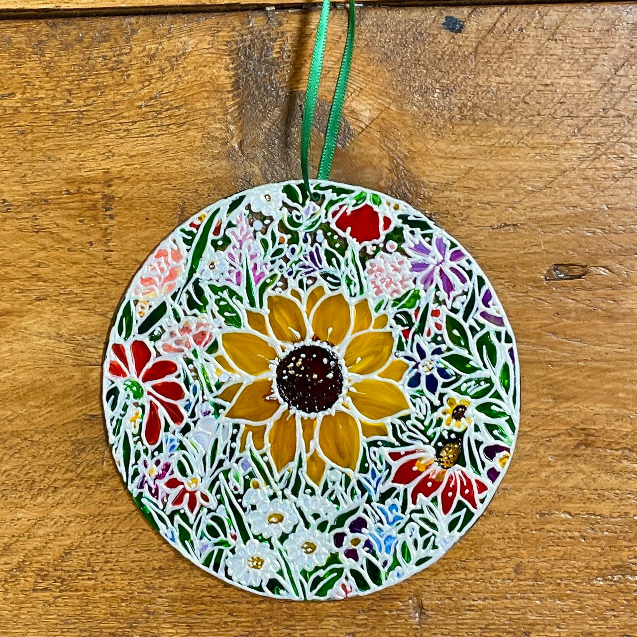 Flower power~ Round suncatcher