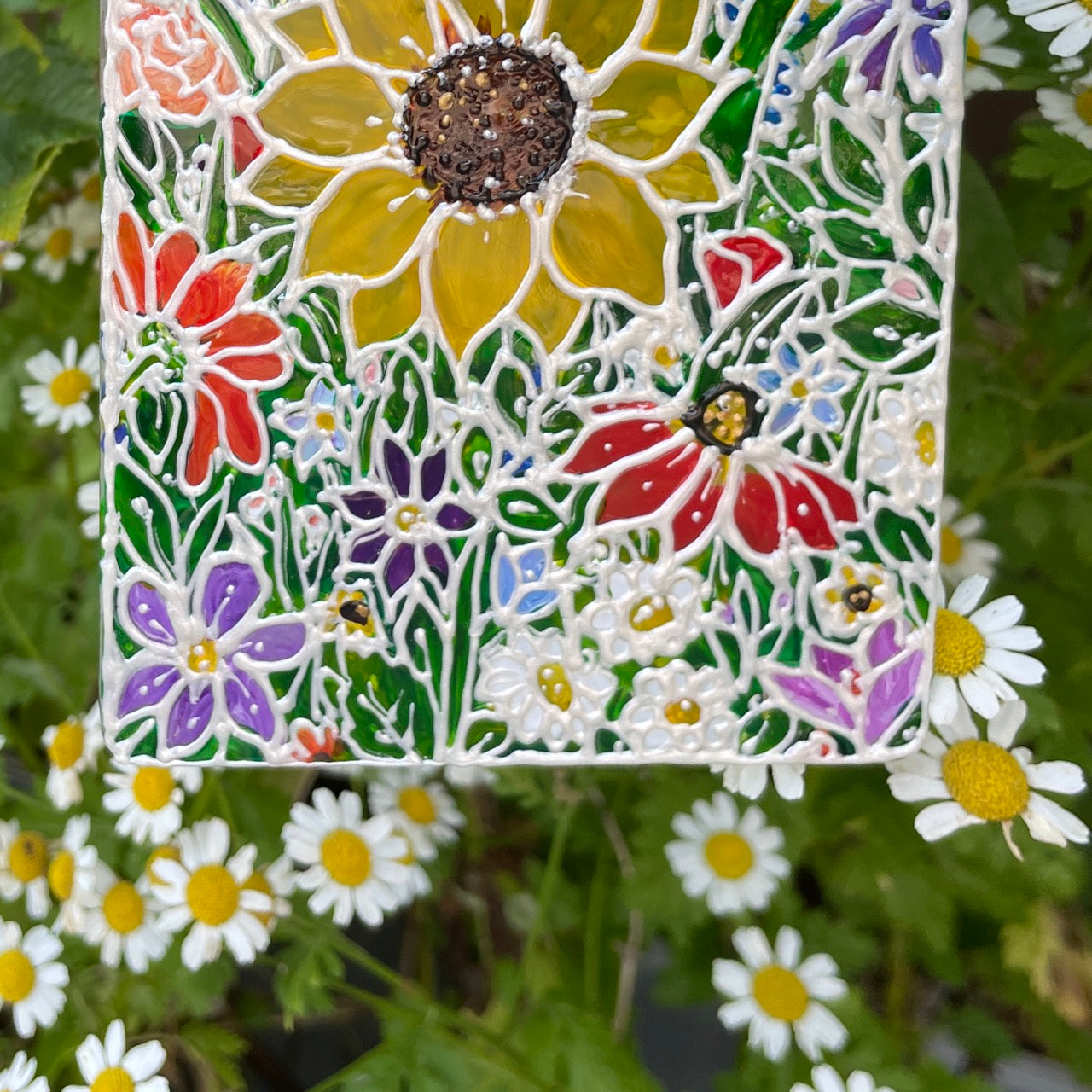 Flower power~ Window suncatcher