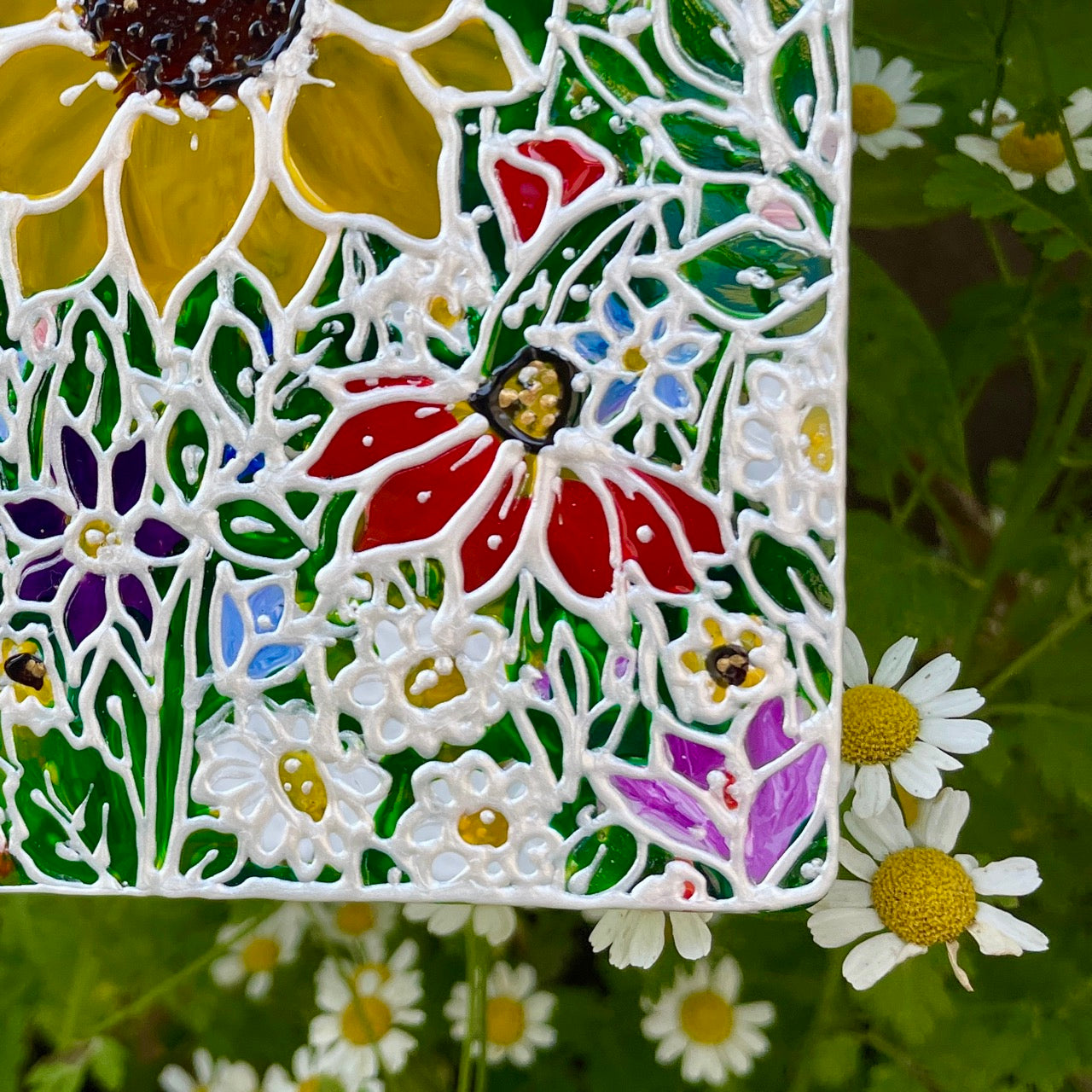 Flower power~ Window suncatcher