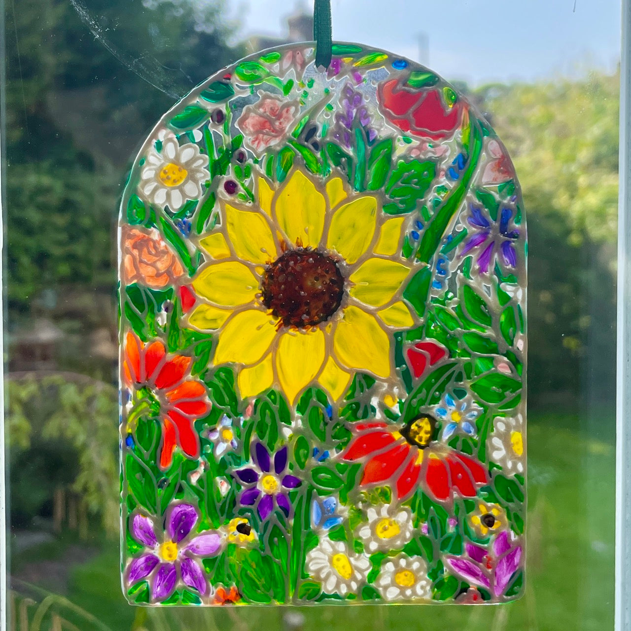 Flower power~ Window suncatcher
