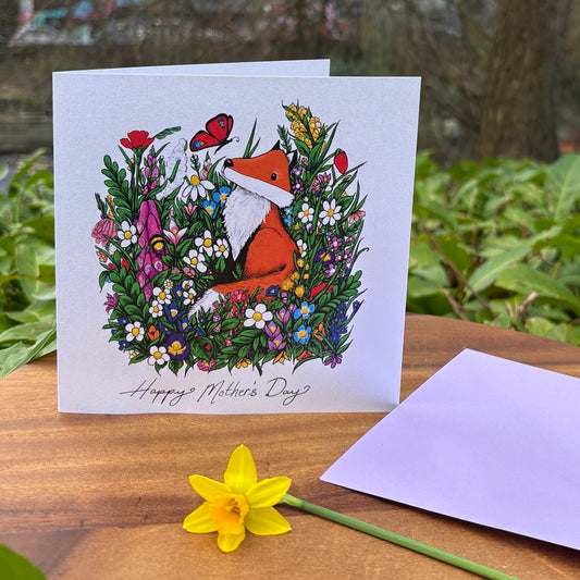 Card~ Fox in Summer Mother's Day