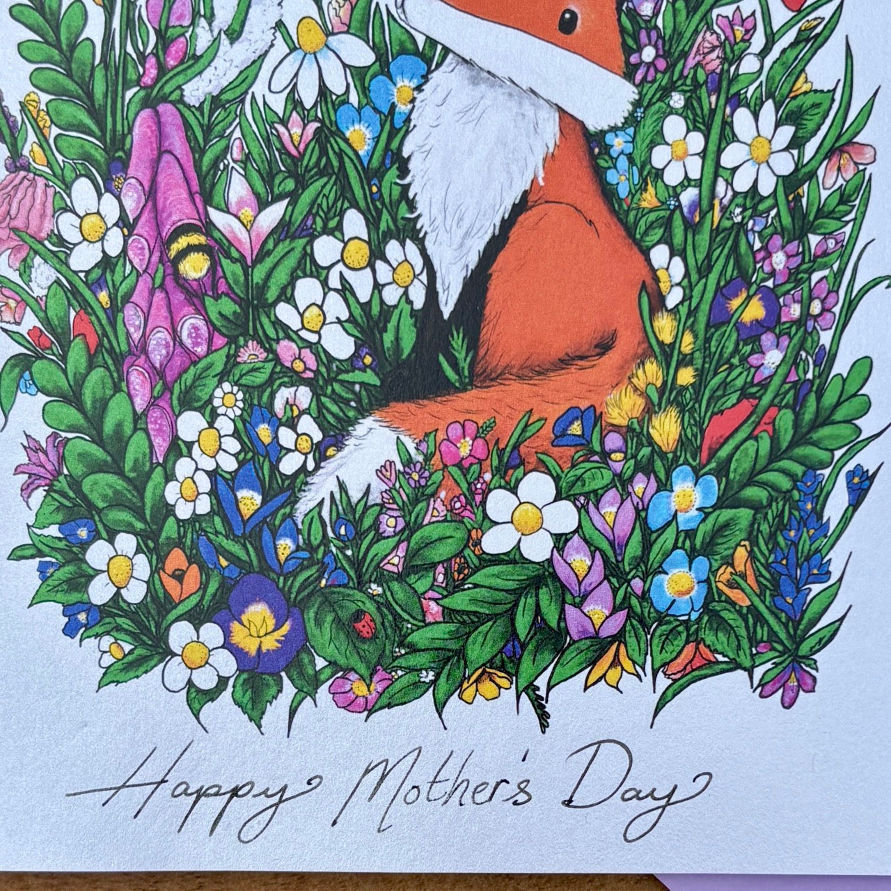 Card~ Fox in Summer Mother's Day