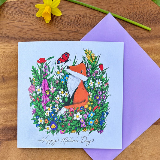 Card~ Fox in Summer Mother's Day