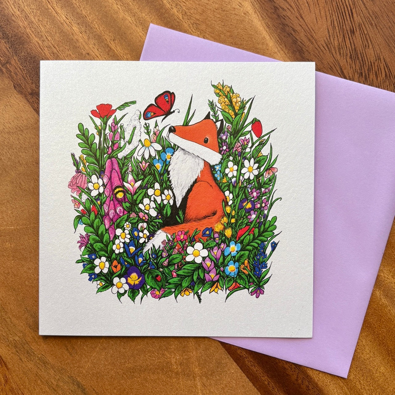 Card~ Fox in Summer