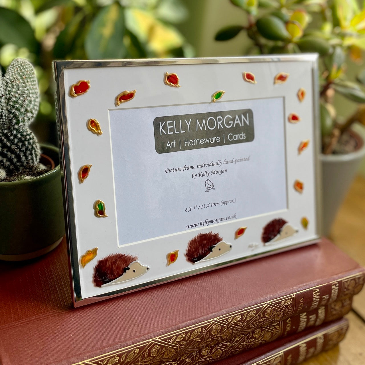 Hedgehog in autumn~ Landscape frame