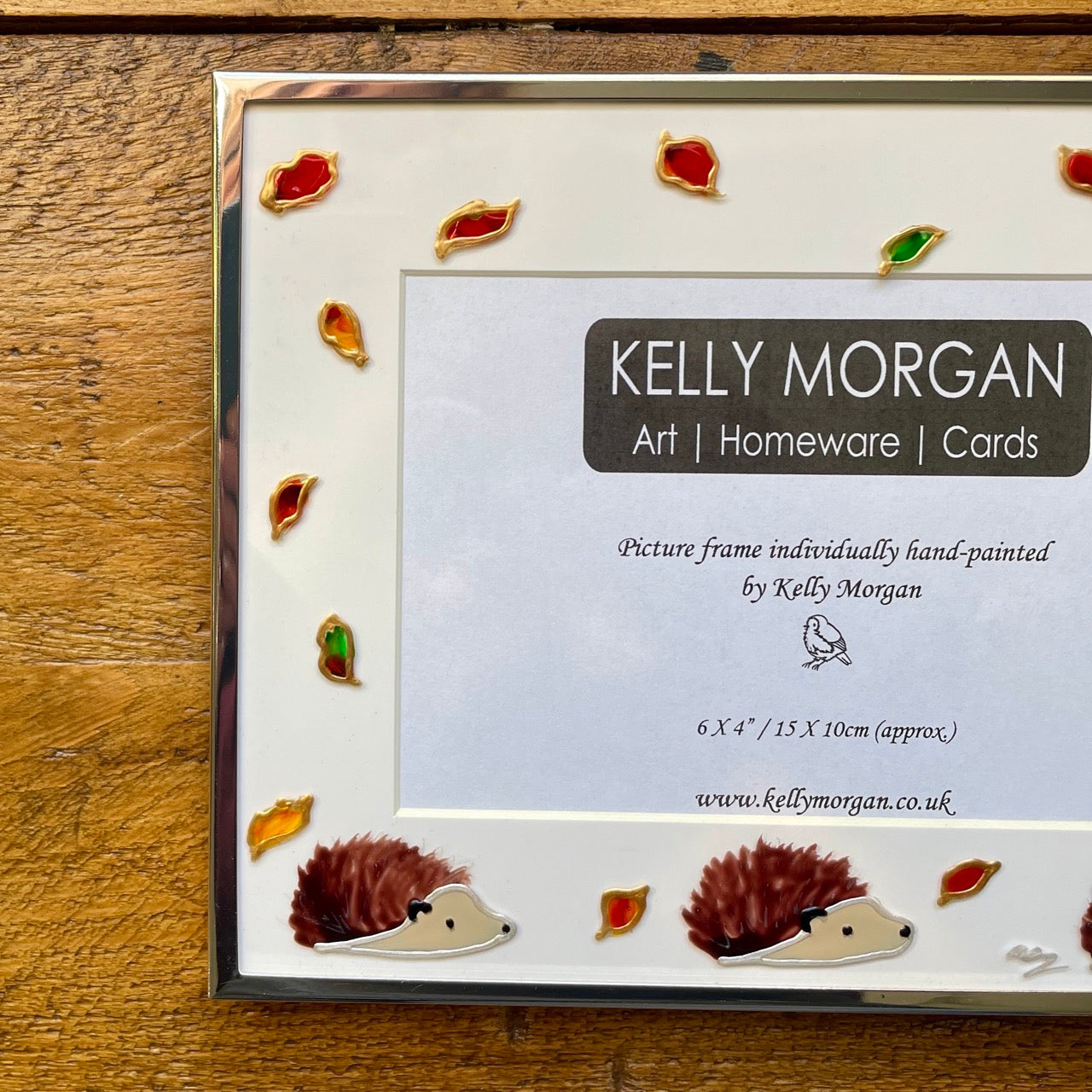 Hedgehog in autumn~ Landscape frame