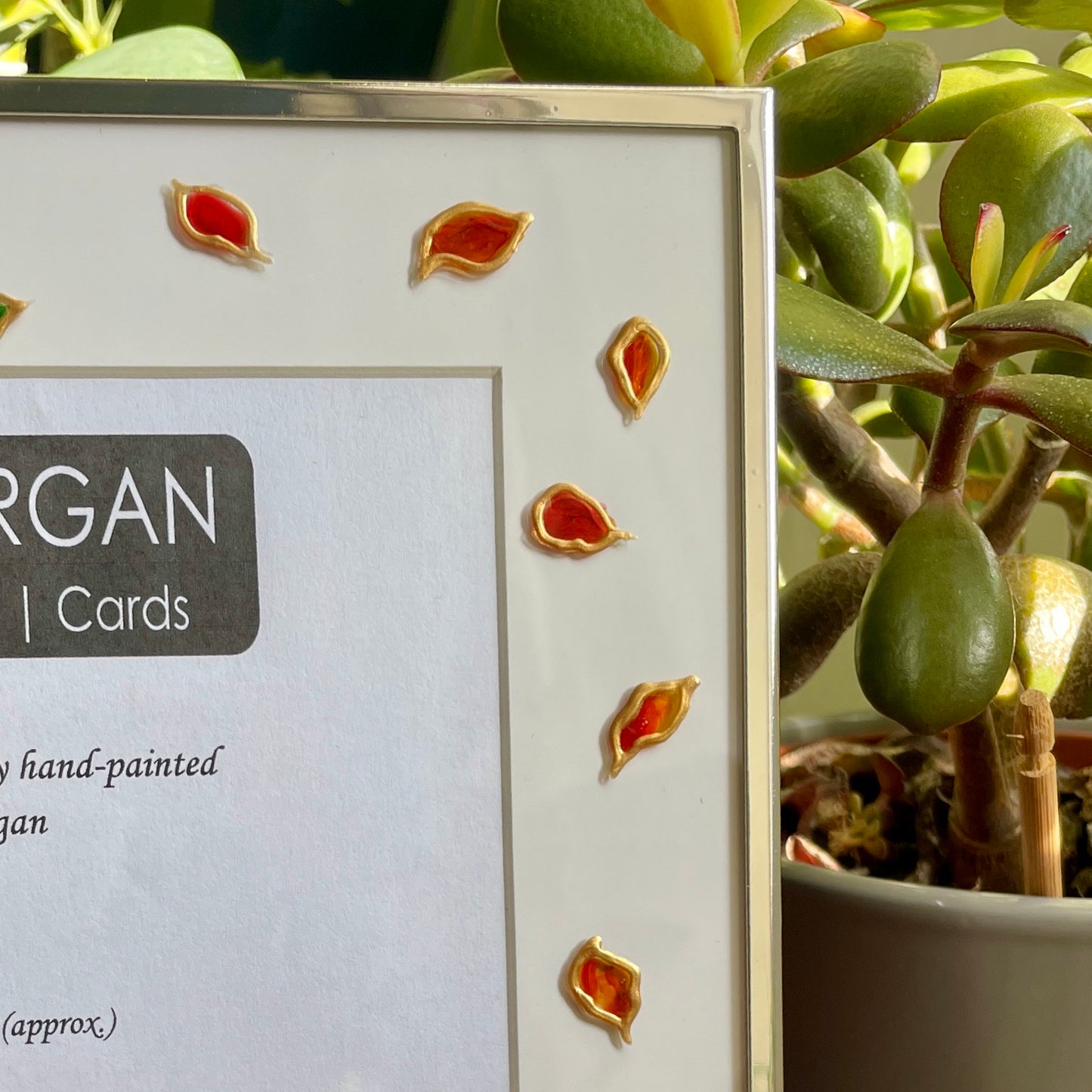 Hedgehog in autumn~ Landscape frame