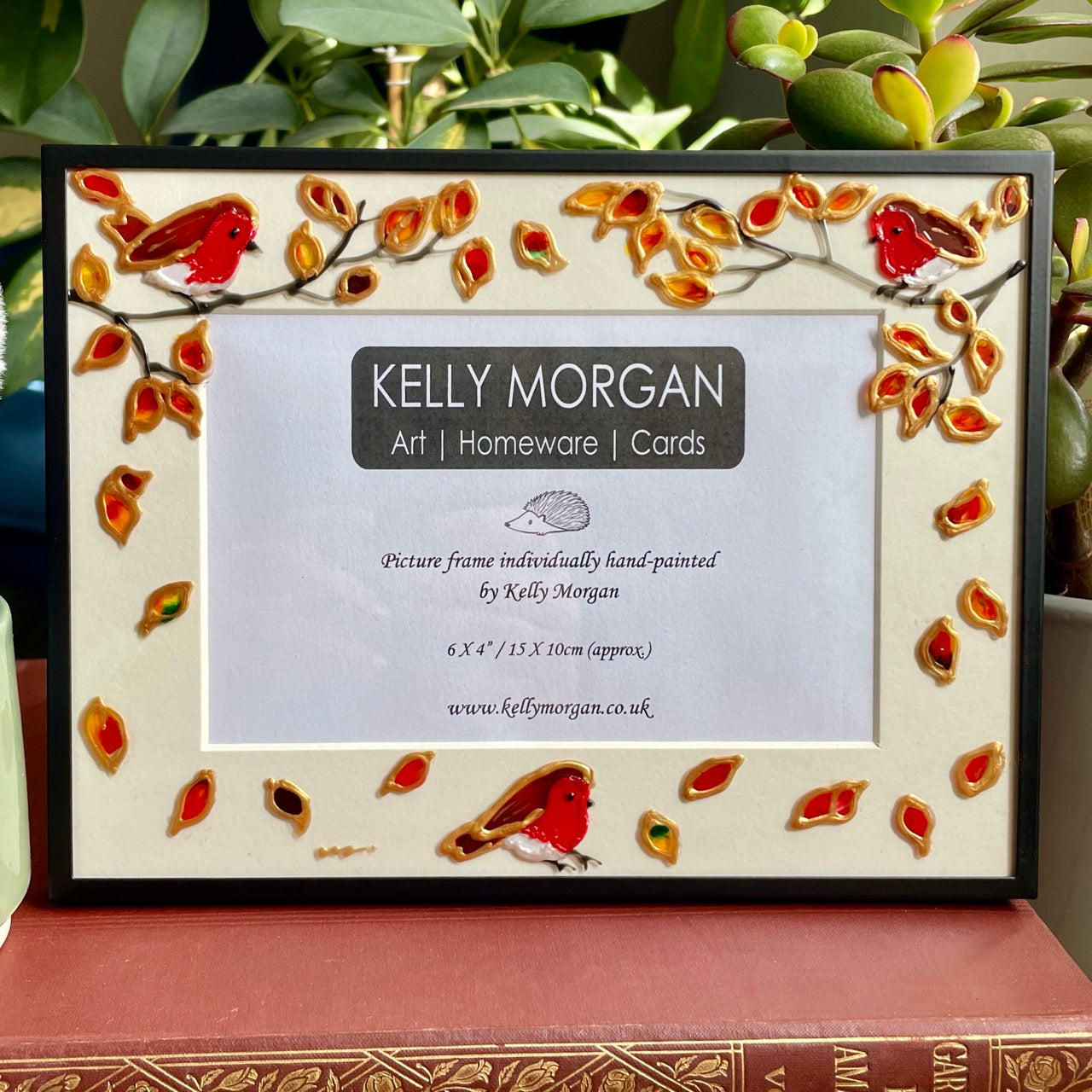 Robin in autumn~ Landscape Frame