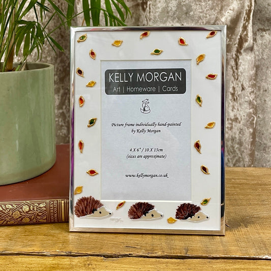 Hedgehog in autumn~ Portrait frame