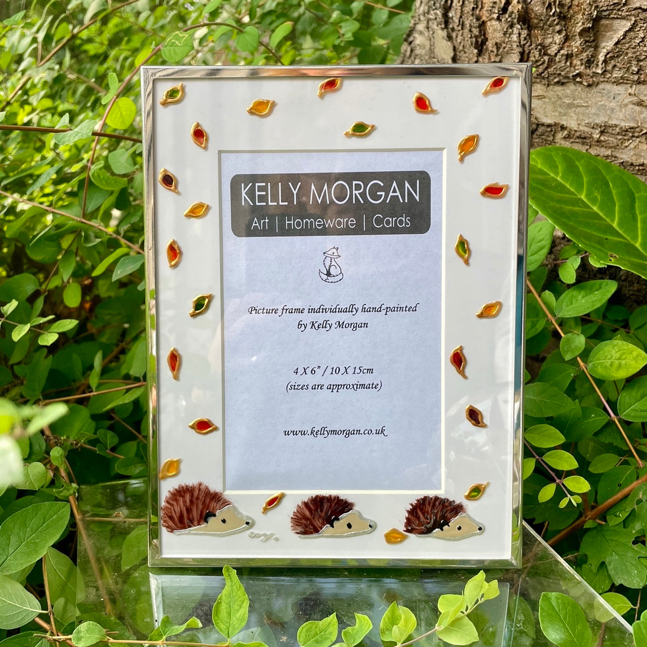 Hedgehog in autumn~ Portrait frame