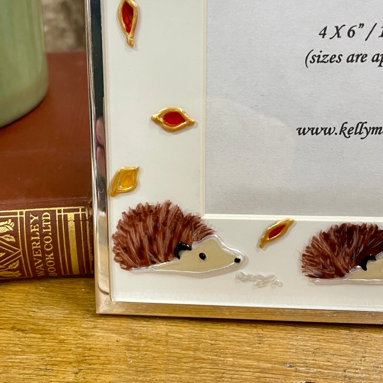 Hedgehog in autumn~ Portrait frame