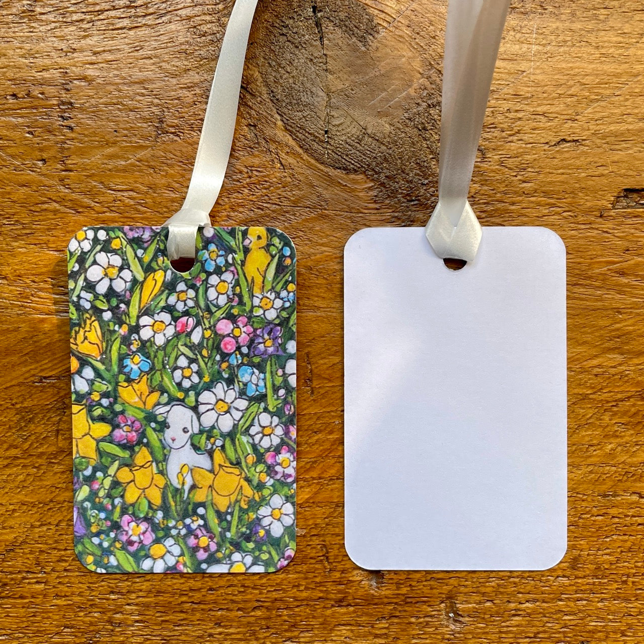 Springtime gift wrap & Lamb tag